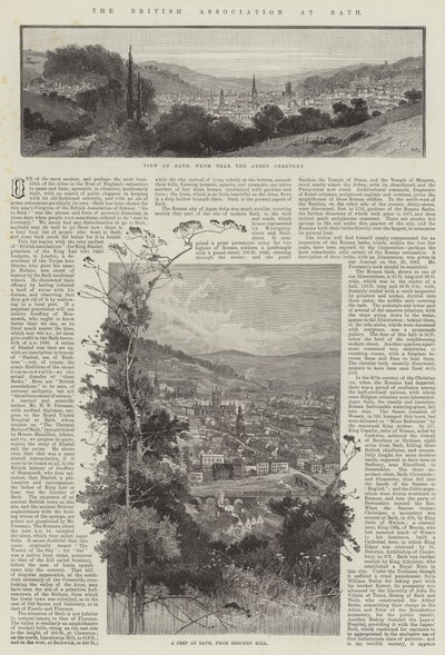 De Britse Vereniging in Bath door Charles Auguste Loye